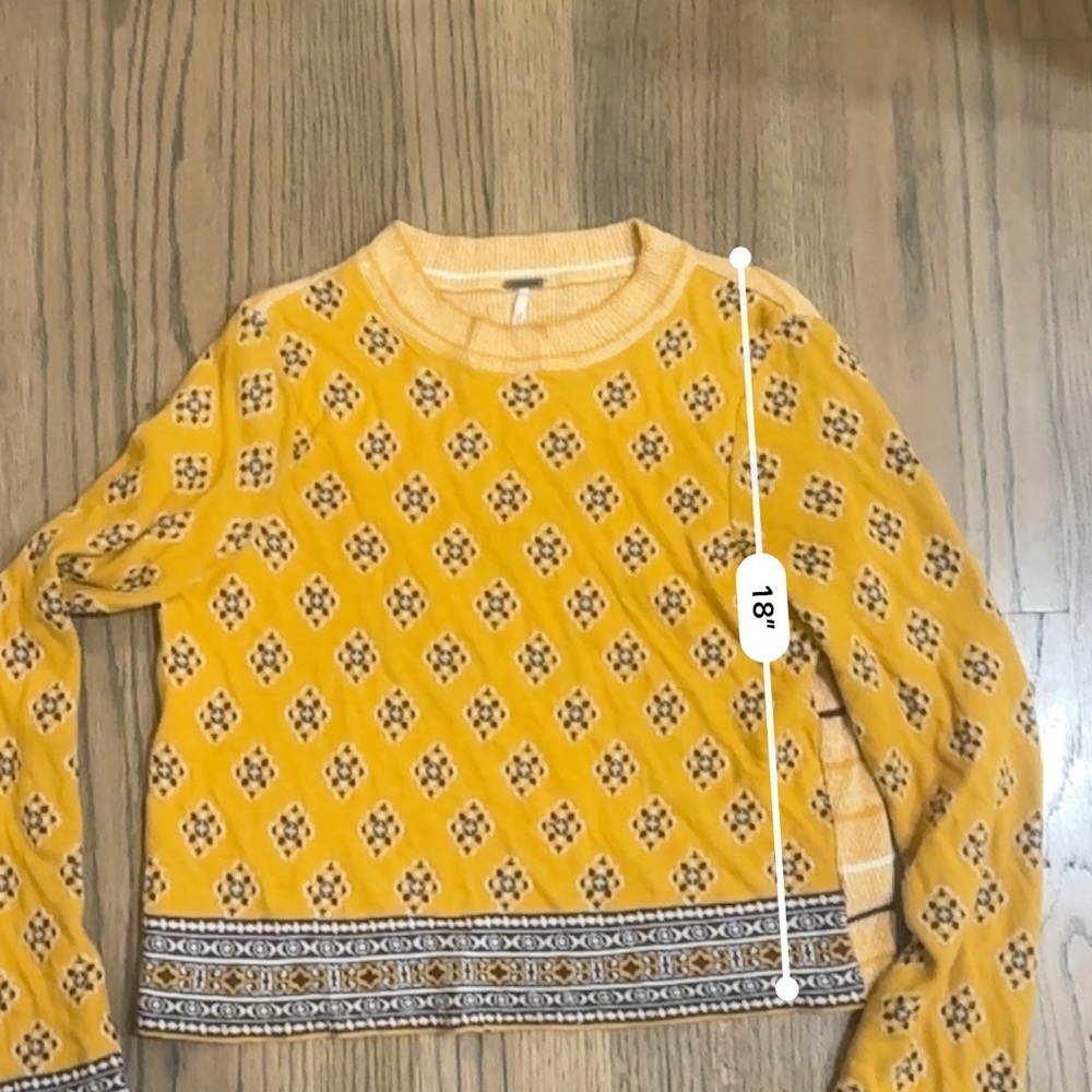 Free People Crewneck Sweater-Size XXS - Picture 6 of 7